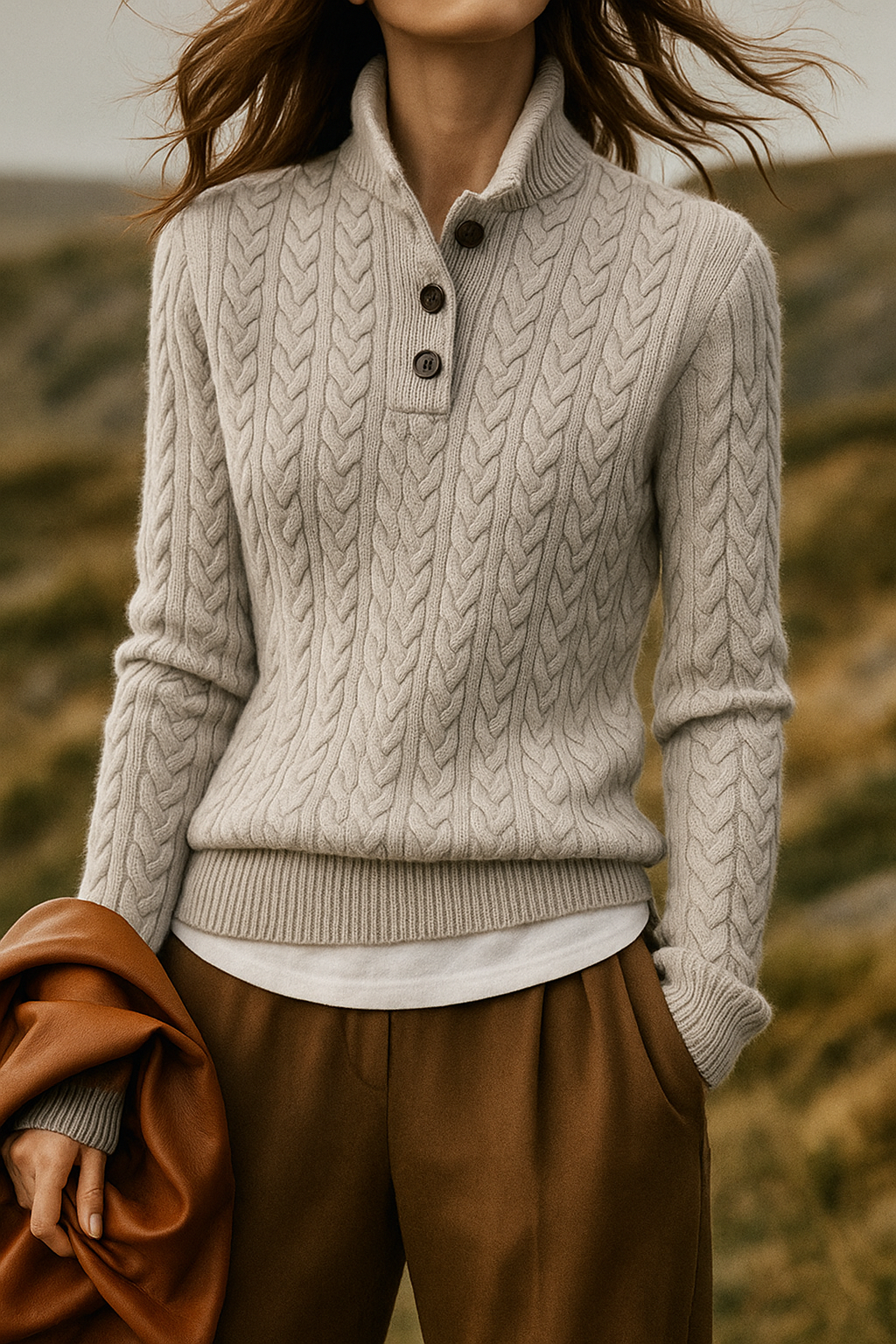 Jireh | Timeless Cable Knit Sweater