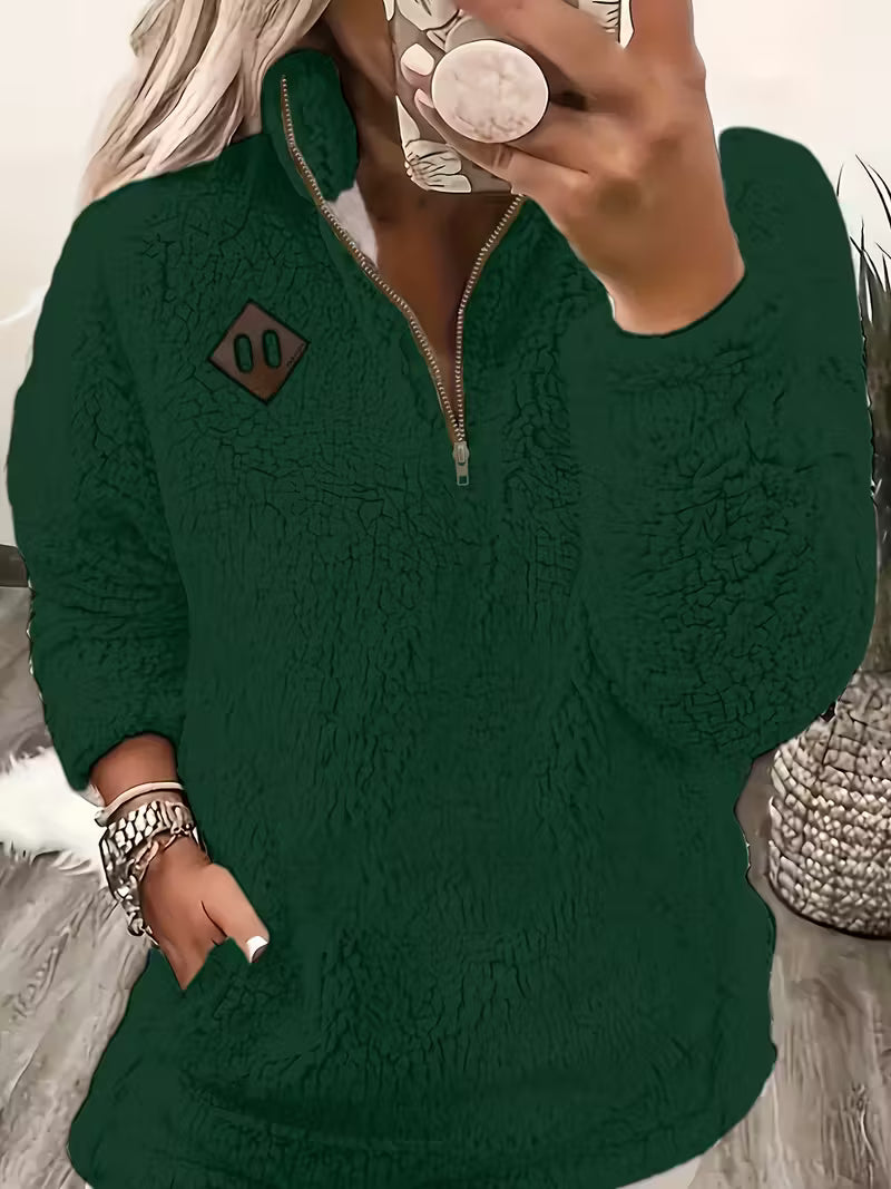 Elegant Zip-Up Sweater