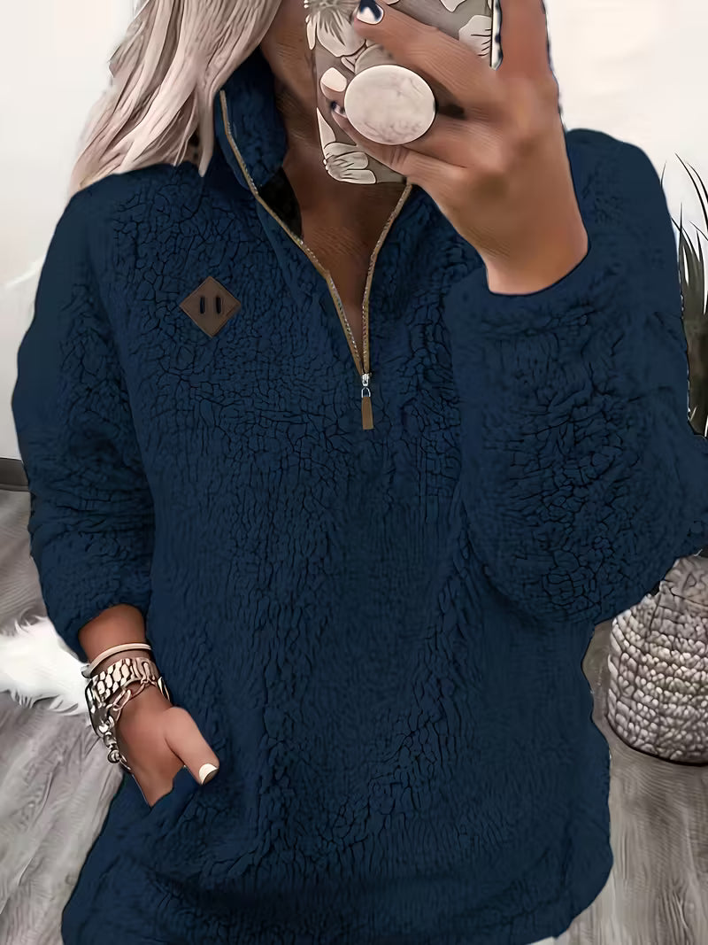 Elegant Zip-Up Sweater