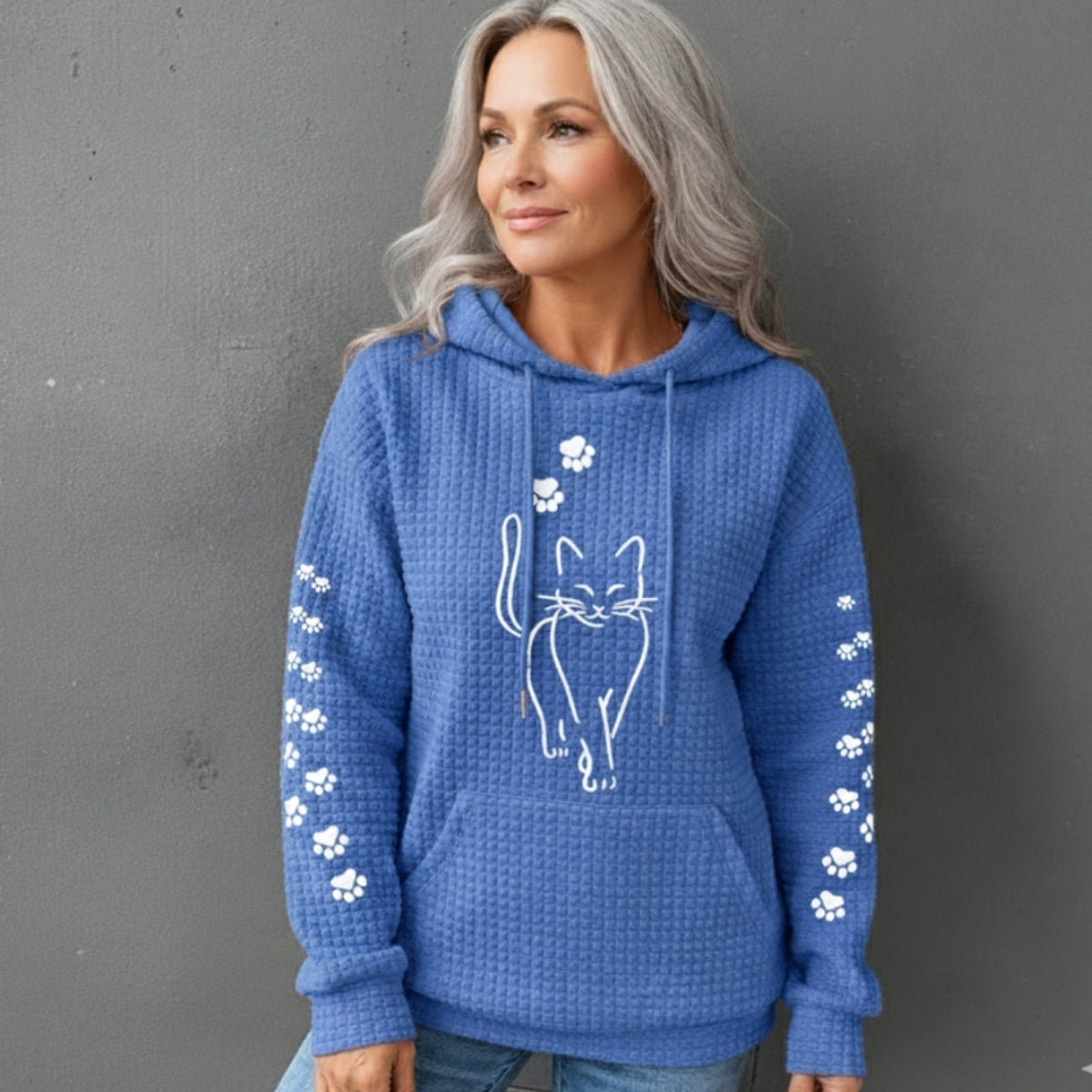 Helivra | Playful Graphic Fleece Hoodie