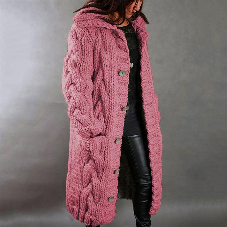 Elegant Cosy Coat With Tummy Coverage
