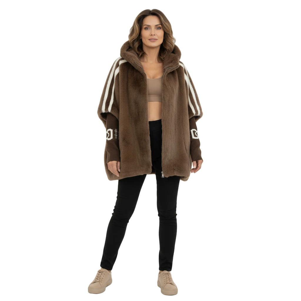 Brielle | Statement Faux Fur Hooded Jacket