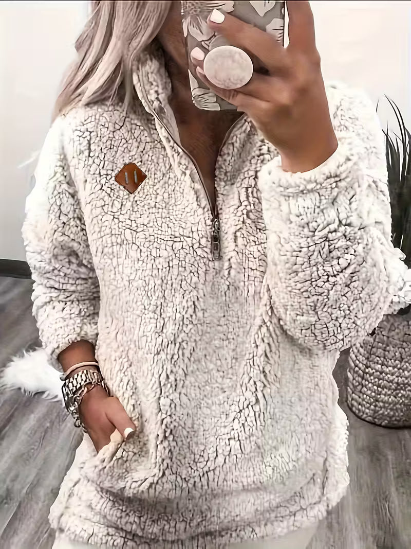 Elegant Zip-Up Sweater