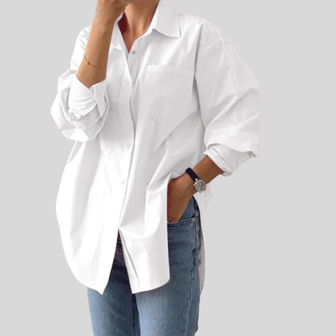 Long Sleeve Collared Top