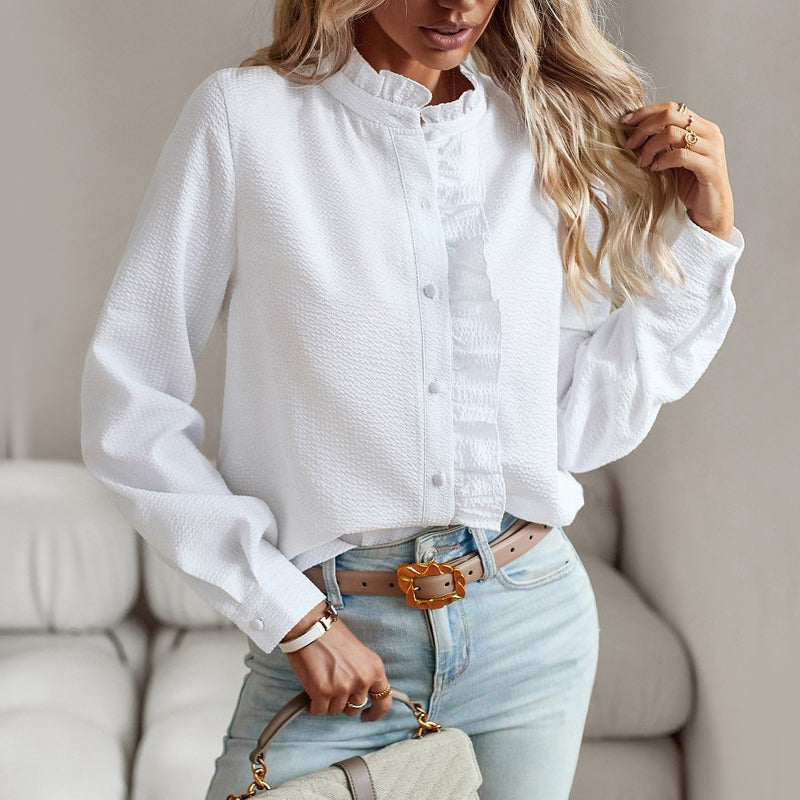Ruffle Trim Shirt