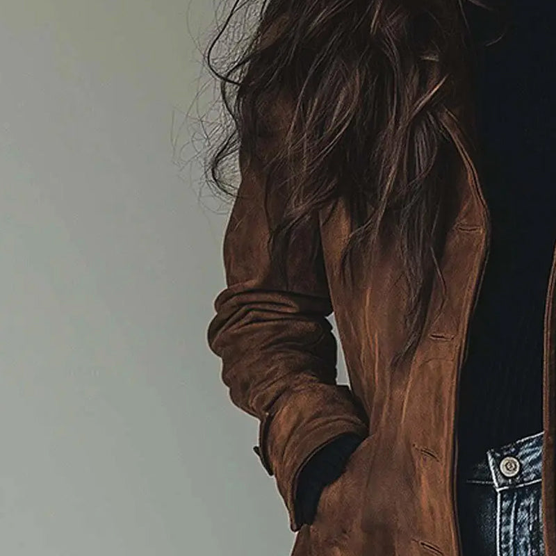 Vintage Elegance Long Coat